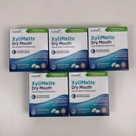 (5) Xylimelts Dry Mouth Discs Mild Mint 40CT 200 Tabs Oracoat Exp 10/2028. Fixed Price $48.75.