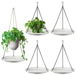 Hanging Planter For Indoor Outdoor Plants, 12" Saucer With Basket Chain.... Fixed Price $36.01.
