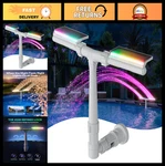 Poolhacker Solar Fountain With 10-COLOR Led Lights, Remote Control. Fixed Price $121.99.