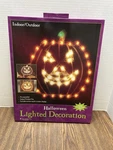 Vintage Lighted Wall Window Halloween Pumpkin W/box 40 Lights Jmc Impact. Fixed Price $24.99.