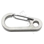 Titanium Carabiner Keychain! Edc Snap Hook TC4 Spring Clip Usa. Fixed Price $26.59.