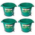 Farm Innovators 16 Gallon Plastic Heated Animal Water Bucket Tub, Green (4 Pack). Fixed Price $289.99.