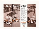 Ariens 1966 Original Print Ad Riding Lawn Mowers Family Affair. Fixed Price $9.45.