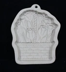 Rare! Vintage Wilton 1997 Stoneware Cookie Mold Flower Basket Store Display. Fixed Price $19.99.