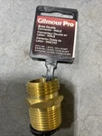Gilmour 877054-1001 Brass Double Male Hose Connector, 3/4" X. Fixed Price $11.69.
