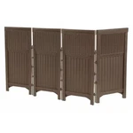 Suncast 4 Panel Screen Enclosure Steel Resin Reversible Outdoor Brown Java. Fixed Price $125.00.