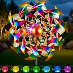 Colorful Wind Spinner Kinetic Outdoor Lawn Garden Decor Patio Stake Yard Metal. Fixed Price $55.99.