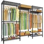 Organize 900LBS Of Clothes - Ulif E13 Heavy Duty Garment Rack 63 W. Fixed Price $179.99.