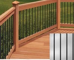Deckorators 32" Classic Round Aluminum Balusters 64 Pack - Black. Fixed Price $115.00.