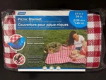 Camco 42801 Picnic Blanket (51" X 59", Red/white) Brand New. Fixed Price $17.95.