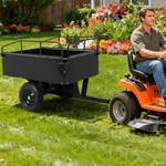 750LB Heavy Duty Dump Cart Garden Utility Trailer For Atv Utv Lawn Mower Tractor. Fixed Price $192.50.