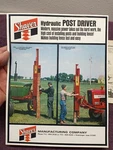 Vtg 1972 Shaver Hydraulic Post Driver HD-8 HD-10 Sales Brochure + Parts Sheet. Fixed Price $50.00.