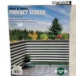 Outdoor Privacy Screen Deck Fence Balcony Patio 15' X 3' Green & White Ideaworks. Fixed Price $21.60.
