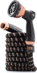 Copper Bullet Expandable Garden Hose W/10 Pattern Thumb Spray Nozzle As Seen On. Fixed Price $55.80.