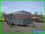 2026 Tuff Dawg Trailers 7X16 5' High Side Landscape New. Fixed Price $5195.00.
