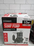 Everbilt 1000041119 1/3 Hp Cast Iron Submersible Sump Pump New Open Box. Fixed Price $104.49.
