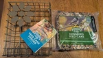 Audubon Park Seed Cake Feeder & One Songbird New. Fixed Price $15.00.