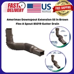 Amerimax Downspout Extension 55 Brown Flex 85019 Gutter Drain. Fixed Price $10.68.
