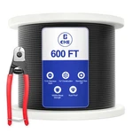 Cke 600FT 1/8 Black Stainless Steel Cable For Railing, T316 M.... Fixed Price $150.98.