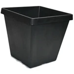 11" Black Serene Square Plastic Planters - Set Of 5 Pots Flower. Fixed Price $37.99.
