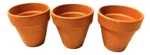 Clay Terracotta Flower Pots Deroma Italy Planter 1/2 X 3/4" With Labels. Fixed Price $9.99.