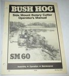 Bush Hog SM60 Side Mount Rotary Cutter Mower Operators Manual 2/92 Original!. Fixed Price $14.99.