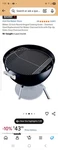 WEBER22'' Kettle Hinged Grate 21.5-IN X Round Plated Steel Cooking. Fixed Price $35.00.