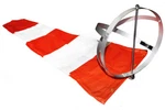 Airport Windsock Corporation 18"X60" Orange &white Aluminum Frame. Fixed Price $116.90.