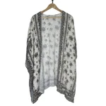 Max Studio Brown/white Floral Boho Kimono, Beachy, Oversized, Cover-up, 3X. Fixed Price $18.00.
