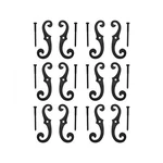 Renovators Supply Black Cast Iron Shutter Dog Holders 6.5 In. Long Antique De.... Fixed Price $179.43.