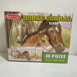 Melissa And Doug Horse Corral 4414 Floor Puzzle 48 Pieces Feet Long Easy Clean. Fixed Price $14.95.