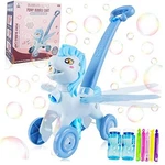Bubble Machine Blower Blaster Lawn Mower Maker Toy Fun Portable Handheld Blue. Fixed Price $39.48.