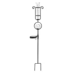 Evergreen Garden Metal And Glass Rain Gauge With Solar Powered Light - 6" X.... Fixed Price $41.19.