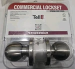 Tell Manufacturing CL100006 Storeroom Lockset, Satin Stainless Steel. Fixed Price $37.99.