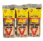 Woodstream Victor M205 Easy Set Rat Trap Plastic Pedal Pre-bated Lot Of 3. Fixed Price $13.33.