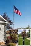 20 Ft. Made Usa Titan Telescoping Flagpole Set - Black Premium Quality. Fixed Price $509.99.