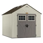 Suncast Tremont 8 Ft. X 10 Heavy Duty Resin Storage Shed W/windows, Vanilla. Fixed Price $1599.00.
