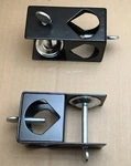 Outdoor Torch Deck Clamp Holder - Black Set Of 2 By Sunnydaze New. Fixed Price $9.95.