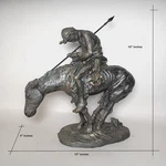 Vintage Large End Of The Trail Statue James Fraser Native American 9 X10 X4. Fixed Price $74.00.