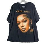 Glorilla Glorious Cover Tee Womens 2XL Black 2025 Tour Split Neck Short Sleeve. Fixed Price $20.00.