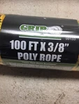 Grip 100 Ft X 3/8 Poly Rope. Fixed Price $18.00.
