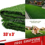 33X3FT Synthetic Turf Artificial Grass Mat Landscape Fake Lawn Pet Dog Garden. Fixed Price $100.99.