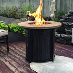30"/32" Propane Fire Pits Black 50000 Btu Round Steel Outside Patio Deck Garden. Fixed Price $374.00.