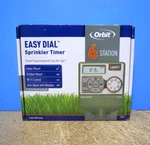 Orbit Dial Station Sprinkler Timer Model 57596 Easy-set Logic New Box!. Fixed Price $24.99.