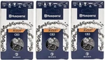 Husqvarna Pack 20" C83, 3/8" Pitch, .050 Gauge 72DL Chains 585550072X-3PK. Fixed Price $64.95.