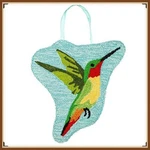 Evergreen Door Hanger Decoration * Hummingbird Hooked Design Decor' - New. Fixed Price $46.68.
