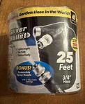 25' As Seen On Tv Pocket Hose Silver Bullet Lightweight Kink Garden. Fixed Price $29.99.