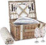 Willow Picnic Basket Set For 2 Persons With Large Insulated Cooler Bag And Water. Fixed Price $93.87.