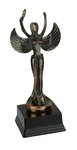 Zeckos Polished Bronze Finish Abstract Angel Holding Torch Light Statue. Fixed Price $16.97.