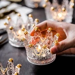 Vixdonos Crown Glass Tealight Candle Set Of 12 Votive F.... Fixed Price $87.88.